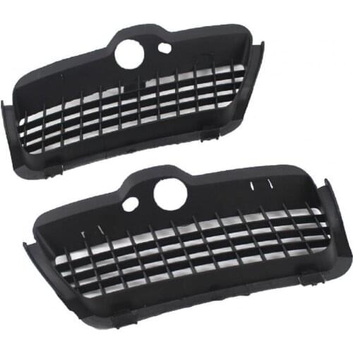 2Pcs Lower Grille Heat-resistant Anti-scratch Black Bumper Side Grill Replacement 1H6853665A 1H6853666A for Golf 3 MK3 1992-1999