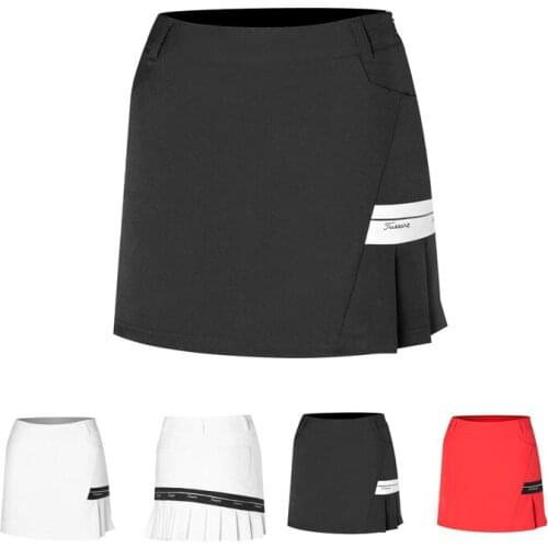 Golf Clothing Womens Short Skirts Fall/Winter Anti-glare Half Skirts Slim Fashionable Breathable Sports Skirt