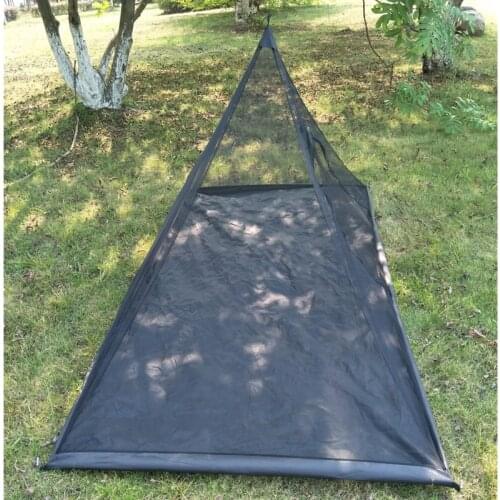 Outdoor Fishing Triangle Mosquito Net Zipper Door Tent Portable Travel Single Person Camping Mountaineering Hanging Tent