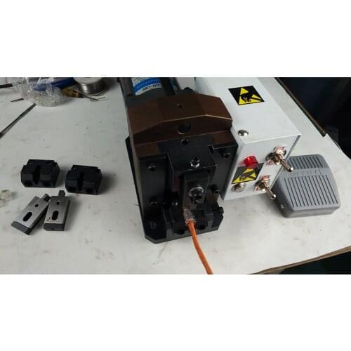 RJ45 8P8C 8P4C Network Cable and RJ11 6P4C 4P4C Telephone Cable with Crystal Socket Connector Crimping Machine