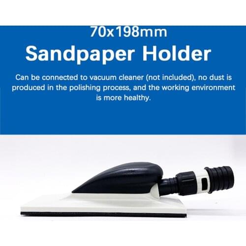Sanding Block Sandpaper Holder 70*195mm Dust Free Sanding Pad For Abrasive Wood Polishing Automobile Maintenance Tool