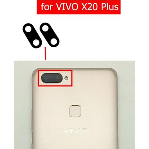 2pcs for VIVO X20 Plus Camera Glass Lens Back Rear Camera Glass Lens with Glue Replace Repair Spare Part