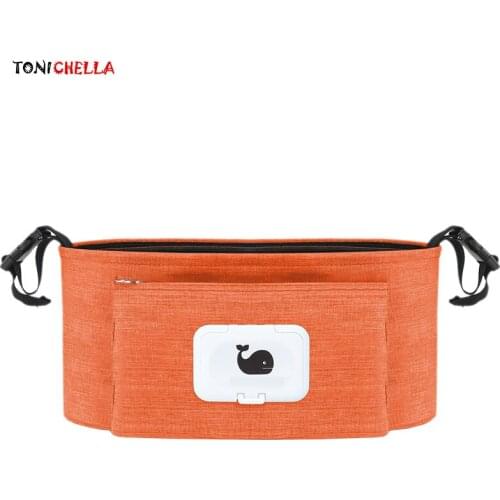 Infant Stroller Bag Whale Printed Baby Milk Bottle Container Mummy Diaper Bags Bolsa Infantil With Paper Opening Storage T0659