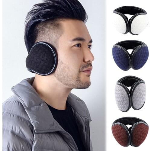 Warm Earmuff Men Women Kitted Ear Muffs Plush Adjustable Winter Headband for Sport Cycling Riding LL@17