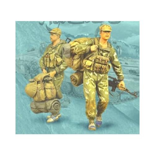 Unassambled 1/35 ancient man include 2 with bag Resin figure miniature model kits Unpainted