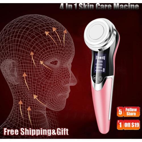 4 Functions EMS Face Massager Microcurrent Face Lift Machine USB Charger Home Use Devices Skin Care Microcurrents for The Face