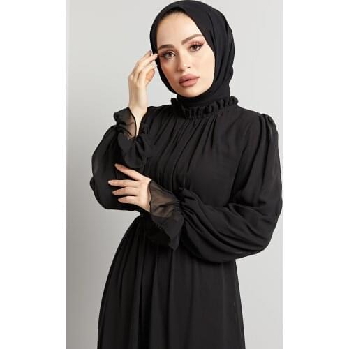 Womens Complete Lined Kaftan Abaya Dubai Turkey Muslim Fashion Dress Islamic Clothing For Women African Long Dresses