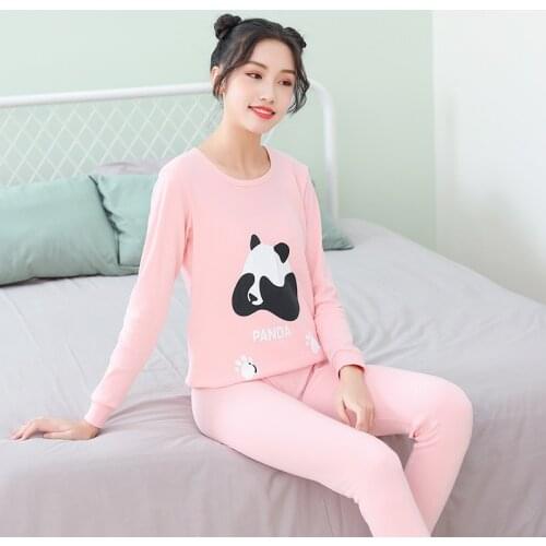 Winter Teens Pajamas Sets Long sleeve Pyjamas Kids Teenage Clothes Panda Pajamas Girls Sleepwear Big Boys Night Clothes Suits