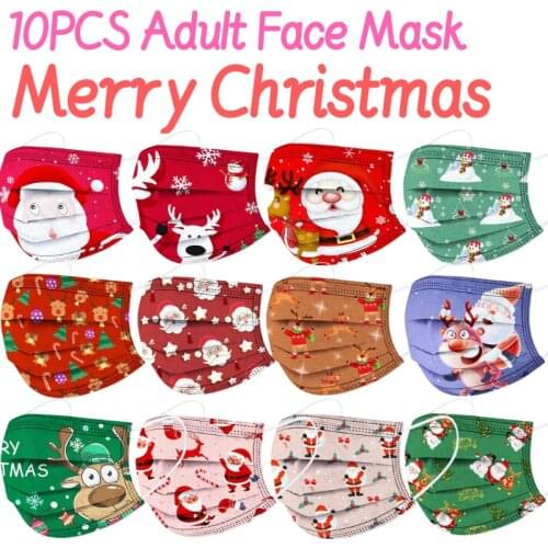 10/50pcs Halloween Cosplay Mascarillas Disposable Face Mask For Adult Print Face Masks Mascarilla Desechable Masque Jetables