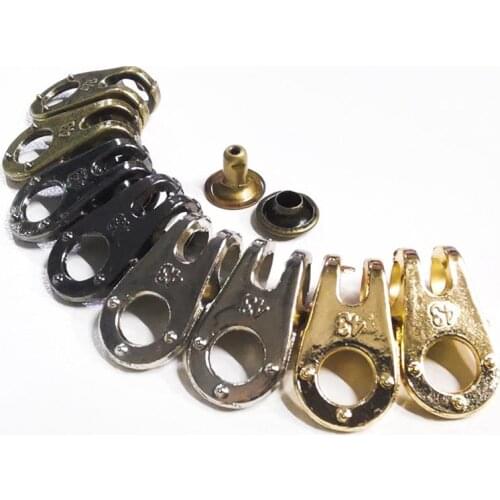 100 Pcs / Lot Diy Alloy Decoration Fixed Buckle Carabiner Sports High Top Boots Buckle Shoe Repair Rivet Leather Craft