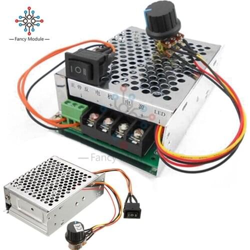 10V to 50V 40A DC Motor Speed Regulator PWM Speed Controller Governor Reversing Direction Switch Drive Module Potentiometer