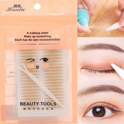 120 Stickers Gauze Mesh-Lace Invisible Double-fold Eyelid Sticker Transparent Invisible Self-adhesive Eyelid Tape Sticker Makeup