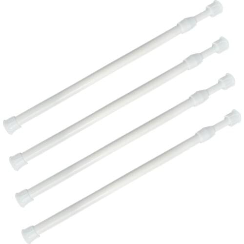 4Pcs/Set Japanese Window Door Curtain Adjustable Tension Rods Cupboard Shower Curtains Security Bars Locks for Kitchen
