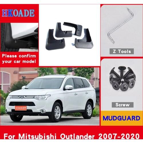 Car Fender Mud Flaps For Mitsubishi Outlander 2007-2020 Mudguards Splash Guards Fender Mudflaps Car Fender Accessories