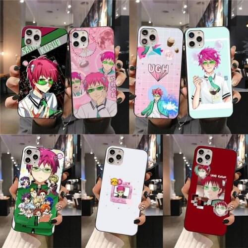 The Disastrous Life of Saiki K Saiki Kusuo Phone Case For iphone 12 11 Pro Max Mini XS Max 8 7 6 6S Plus X 5S SE 2020 XR cover