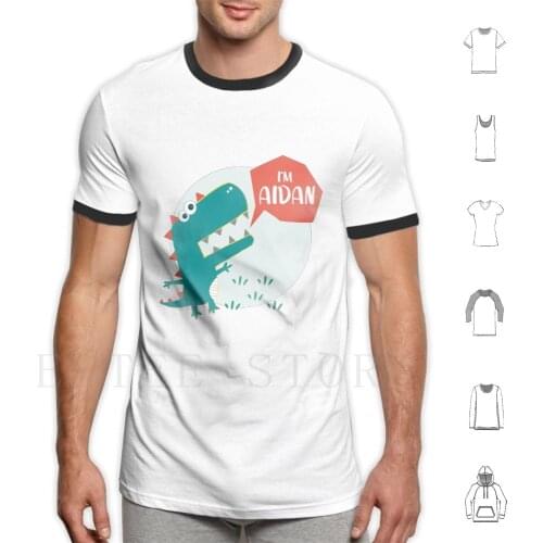 Dinosaur Baby Boy Dino T Shirt Print Cotton Boy Baby Newborn Dino Dino Dinosaur Birthday I Am Omar Name With Name Personalized