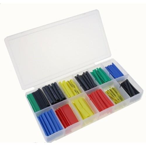 280pcs 8 Size Polyolefin Heat-shrink Tubing Kit High Temperature Electrical Insulating Shrink Tube Assortment sleeve cable ZK56