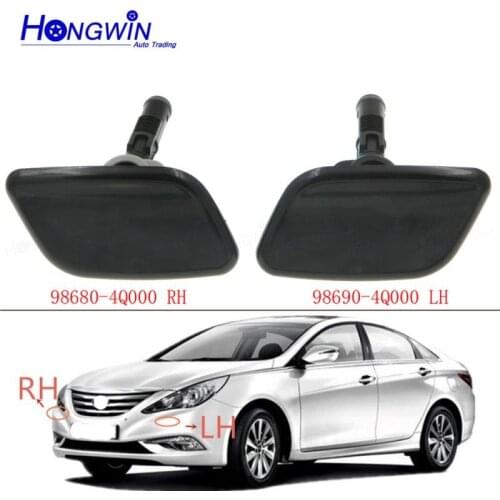 For Hyundai I45 SONATA YF 8 Azera 2010 2011 2012 2013 Front Headlight Washer Nozzle Cover Headlamp Cleaning Cap 98680-4Q000