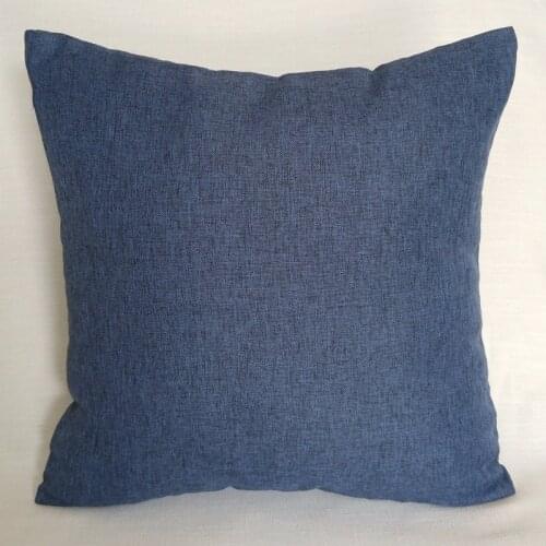 Linen Throw Cushion Cover Pillow Cases With Invisible Zipper For Sofa, 45 x 45 cm, 50 x 30 ,60 x 60 Customized Order