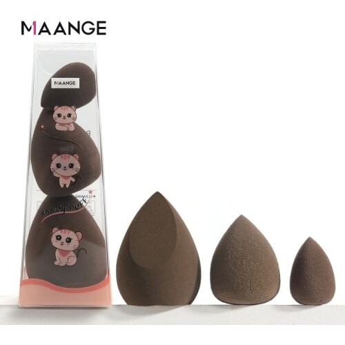 MAANGE 3PCS Makeup Sponge Cosmetic Puff Facial Powder BB Cream Cosmetic Puff Blending Foundation Mini Sponge Puff Makeup Tool
