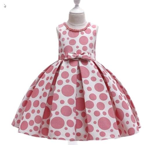 Fashionable girls princes dress Dots skirt dress for kids Cosplay and costume princess dress