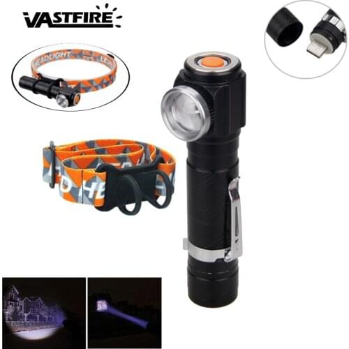 1000LM Zoom Focus T6 led Headlamp Waterproof Rechargeable Headlight Built in battery Camping Fishing lights Flashlight Torch