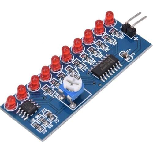 NE555+CD4017 Running LED Light Electronic Production Suite Control Board Module Capacitor Oscillator Clock Siganal DIY Kit