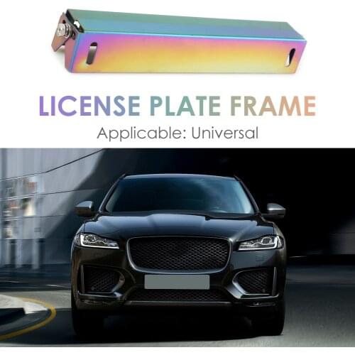 Burnt Blue Metal Car License Plate Practical Multi-functional Durable Classic Mount Bracket Adjustable Angle Tag Holder