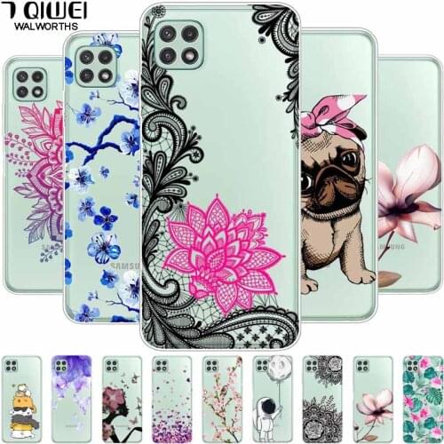 For Samsung A22 5G Case 6.6'' Soft Clear TPU Phone Cover for Samsung Galaxy A22 5G Cases Transparent Silicon A226B Coque A 22 5G