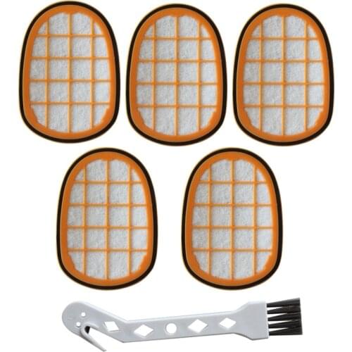 5 Pcs Filters Replacement(with Cleaning Brush)for SpeedPro Max FC6812 / 01 FC6813 Vacuum Cleaner Accessories