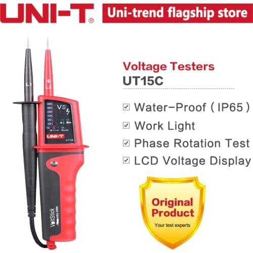 UNI-T AC/DC Voltage Meter Voltstick Waterproof Voltage Tester LED Indication Single Lead L2 Voltage Detection
