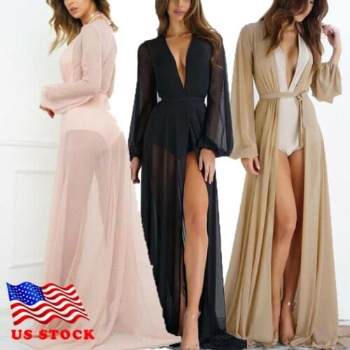 Womens Holiday Beach Bikini Cover Up Boho Casual Party Sun Maxi Dress Sundress