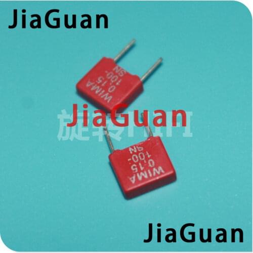 10PCS Original new RED WIMA MKS2 150NF 100V P5MM 0.15UF 154/100V Audio 154 mks-2 150n 0.15u/100v