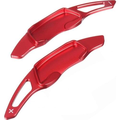 2Pcs Car Steering Wheel Mounted Paddle Shifters Aluminum Alloy Shift with Adhesive Stickers for Toyota GT86 Subaru BRZ Forester