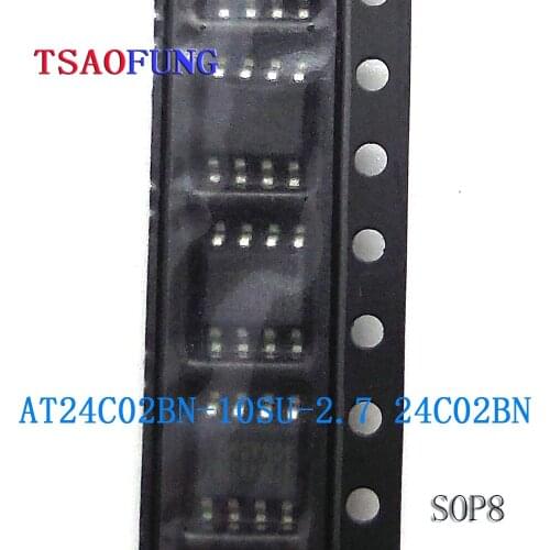 5Pieces AT24C02BN-10SU-2.7 24C02BN SOP8 Integrated Circuits Electronic Components