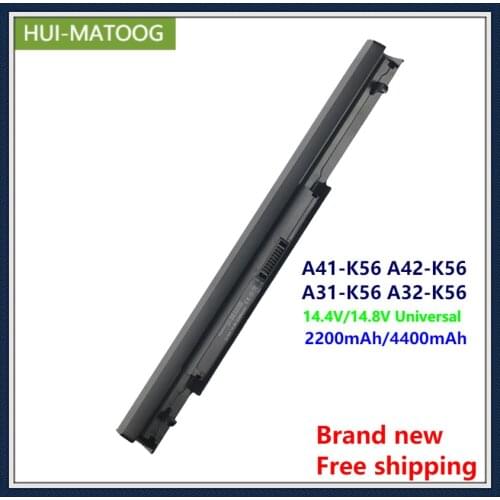 Laptop Battery A41-K56 A42-K56 A31-K56 A32-K56 for ASUS K56C A46C S550C S46 S46C K56 S56C E46C K46C 14.4V/14.8V Universal