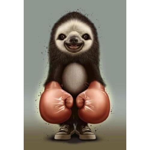 Full Round Drill 5D DIY Diamond Painting Animal Sloth Embroidery Diamonds Cross Stitch 5D Canvas Painting Home Decor Gift