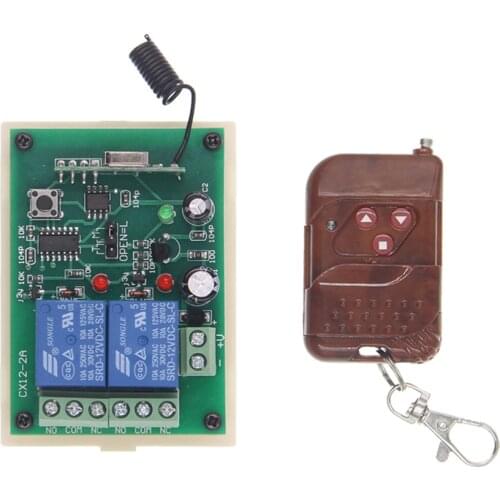 DC 12V 24V Wireless Remote Control Switch Motor Inversion Forward/Reverse/Stop for Shutters/Gate/Projection Screen