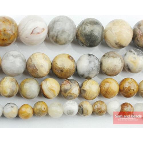 Free Shipping Natural Stone Crazy Lace Agata Beads 15" Strand 4 6 8 10 12mm Pick Size For Jewelry Making CLAB01