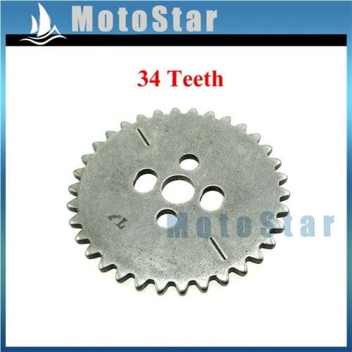 34T Timing Cam Sprocket For Z190 Zongshen 190cc Engine Zongshen 190cc 2V Z190 ZS1P62YML-2 Engine Pit Dirt Bike