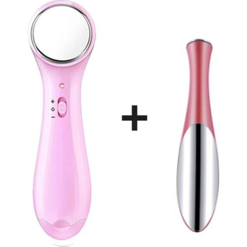 Electric Facial Cleanser Wash Face Machine Skin Pore Cleaner + Vibration Eye Face Massager AntiAgeing Wrinkle Dark Circle Pen