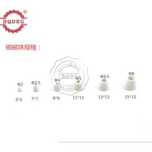 Bowl-shaped porcelain tube ID6.5*OD13*H13/Porcelain bushing/High temperature and high pressure resistant Insulation po