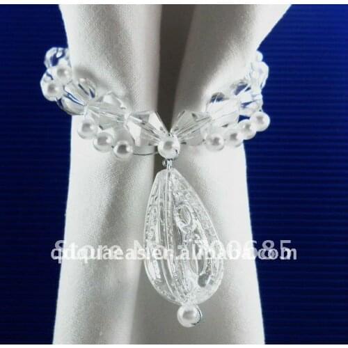 Acrylic napkin ring wedding napkin holder wholesale