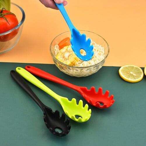 Noodles Scoop Leaky Spoon Spaghetti Tools Kitchen Accessories Home Sipplies Cooking Tools Gadgets Long Handle Silicone