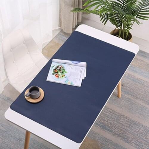 Solid Color Big middle small Mouse Pad PU leather Gaming Mousepad Waterproof Antifouling Keyboard laptop Desk pad mouse pad