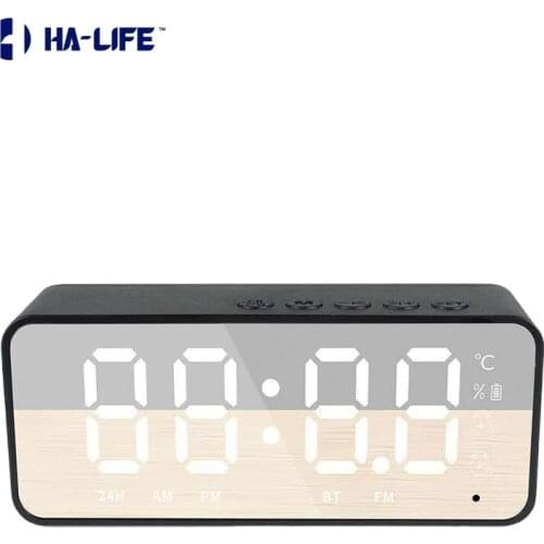 Jas LanShi G50 High-end Gift Portable Mini Mirror Bluetooth Speaker Home Card Alarm Sound HA-Life Dropshipping