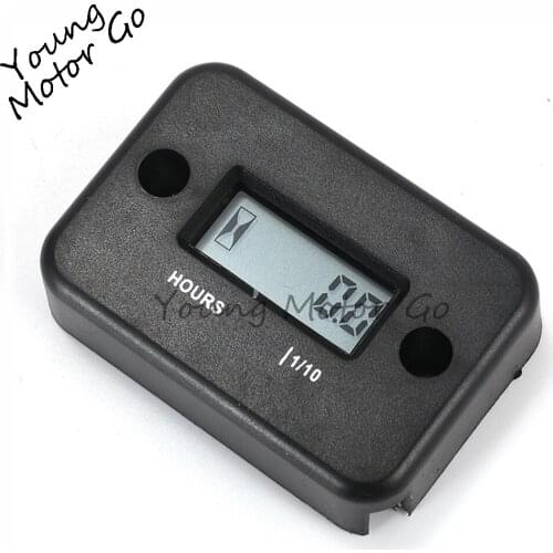 Universal IP68 Waterproof Digital Engine Gauge LCD Display Hour Meter Counter For Motorcycle Boat Bike ATV Motorbike ATV Mower