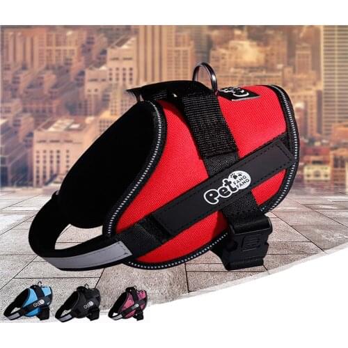 Dog Harness No Pull Reflective Breathable Adjustable Harness For Large Pet Vest Outdoor Walking Dog Supplies Accessories