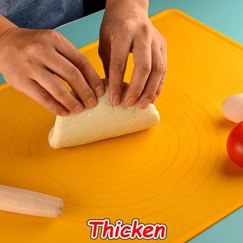 Silicone Baking Mat With Scale Thickened Non-slip Rolling Dough Pad Kneading Dough Mat Non Stick Pastry Oven Liner Bakeware