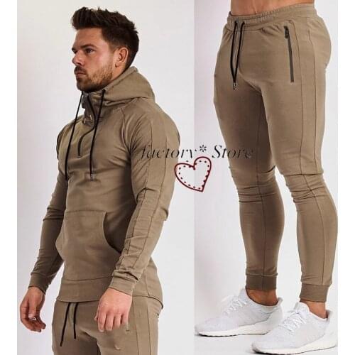 Leisure Sports Trousers Mens Slim Fit Feet Fitness Pants Fitness New Europe and The United States In Autumn and Winter